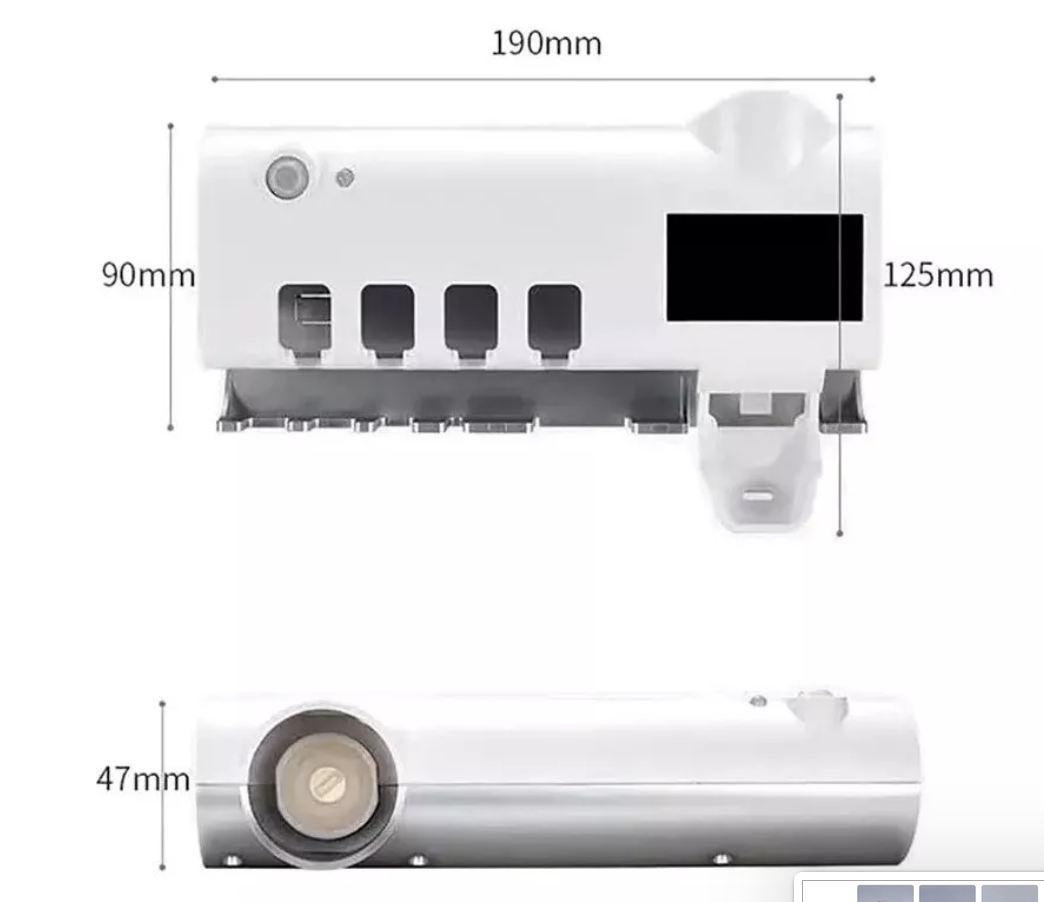 Portacepillos + Dispensador Crema Dental
